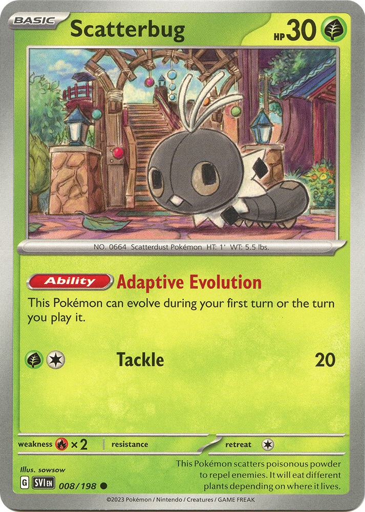 Scatterbug 008/198 (SV01: Scarlet & Violet Base Set) 