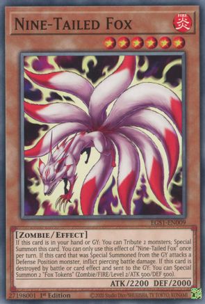 Nine-Tailed Fox (EGS1-EN009) - Common - Egyptian God Deck: Slifer the Sky Dragon