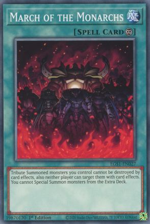 March of the Monarchs (EGS1-EN027) - Common - 1st Edition - Egyptian God Deck: Slifer the Sky Dragon