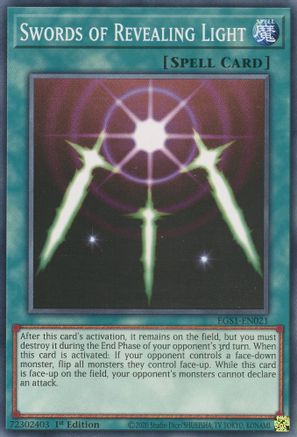 Swords of Revealing Light (EGS1-EN021) - Common - Egyptian God Deck: Slifer the Sky Dragon
