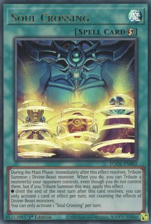 Soul Crossing (EGO1-EN002) - Ultra Rare - 1st Edition - Egyptian God Deck: Obelisk the Tormentor