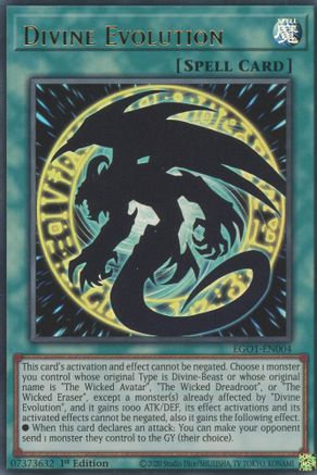 Divine Evolution (EGO1-EN004) - Ultra Rare - Egyptian God Deck: Obelisk the Tormentor