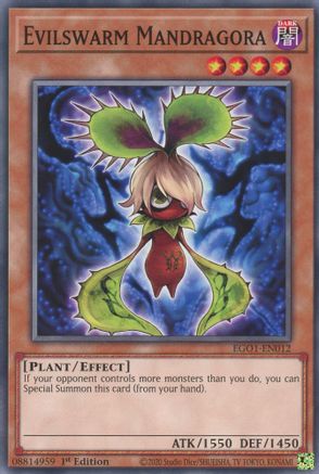 Evilswarm Mandragora (EGO1-EN012) - Common - Egyptian God Deck: Obelisk the Tormentor