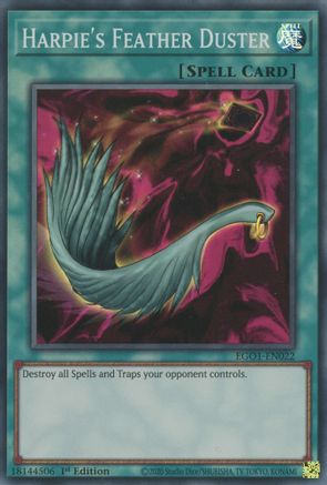 Harpie's Feather Duster (EGO1-EN022) - Super Rare - 1st Edition - Egyptian God Deck: Obelisk the Tormentor