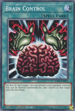 Brain Control (EGO1-EN023) - Common - 1st Edition - Egyptian God Deck: Obelisk the Tormentor
