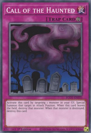 Call of the Haunted (EGO1-EN033) - Common - 1st Edition - Egyptian God Deck: Obelisk the Tormentor