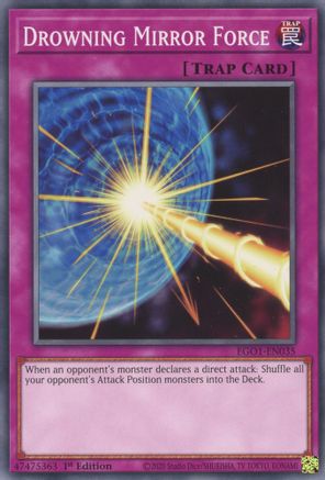 Drowning Mirror Force (EGO1-EN035) - Common - Egyptian God Deck: Obelisk the Tormentor