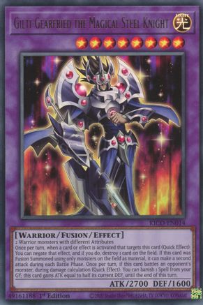 Gilti-Gearfried the Magical Steel Knight (KICO-EN014) - Ultra Rare - 1st Edition - King's Court