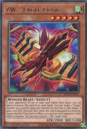 ZW - Eagle Claw (KICO-EN037) - Rare - 1st Edition - King's Court