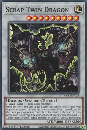 Scrap Twin Dragon (KICO-EN038) - Super Rare - 1st Edition - King's Court