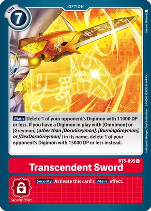 Transcendent Sword (BT5-095)  Uncommon - Battle of Omni