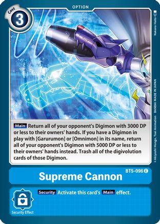 Supreme Cannon (BT5-096)  Common - Battle of Omni