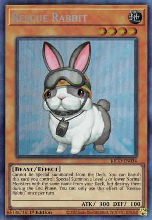 Rescue Rabbit (CR) (KICO-EN034) - Collector's Rare - King's Court