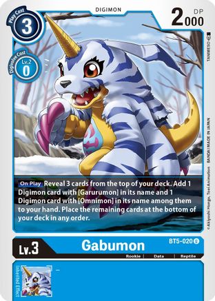 Gabumon (BT5-020)  Uncommon - Battle of Omni