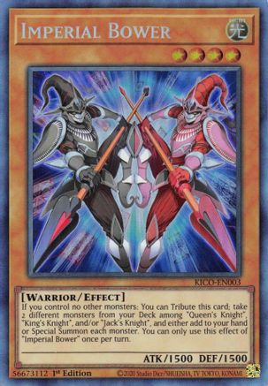 Imperial Bower (CR) (KICO-EN003) - Collector's Rare - 1st Edition - King's Court
