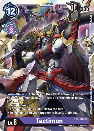 Tactimon (BT5-082) Foil Super Rare - Battle of Omni