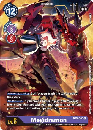 Megidramon (BT5-083)  Rare - Battle of Omni