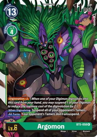 Argomon (BT5-058)  Rare - Battle of Omni