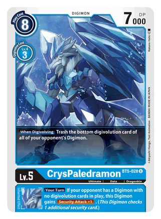 CrysPaledramon (BT5-028)  Uncommon - Battle of Omni