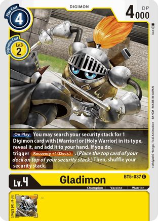 Gladimon (BT5-037)  Common - Battle of Omni