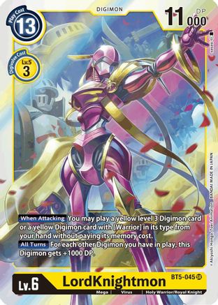 LordKnightmon (BT5-045) Foil Super Rare - Battle of Omni