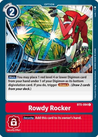 Rowdy Rocker (BT5-094)  Common - Battle of Omni