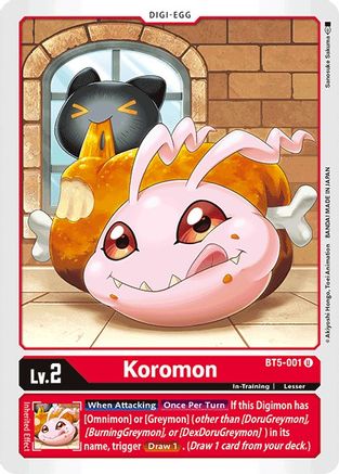 Koromon (BT5-001)  Uncommon - Battle of Omni