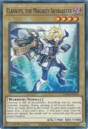 Clavkiys, the Magikey Skyblaster (DAMA-EN010) - Common - 1st Edition - Dawn of Majesty