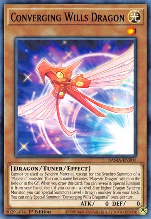 Converging Wills Dragon (DAMA-EN001) - Common - 1st Edition - Dawn of Majesty
