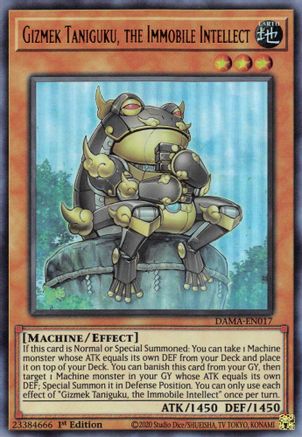 Gizmek Taniguku, the Immobile Intellect (DAMA-EN017) - Ultra Rare - 1st Edition - Dawn of Majesty