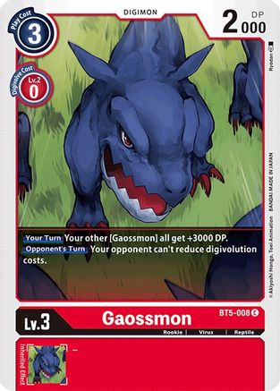 Gaossmon (BT5-008)  Common - Battle of Omni