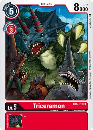 Triceramon (BT5-013)  Common - Battle of Omni