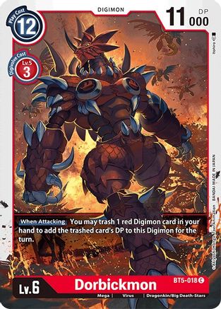 Dorbickmon (BT5-018)  Common - Battle of Omni