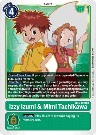 Izzy Izumi & Mimi Tachikawa (BT5-089)  Rare - Battle of Omni