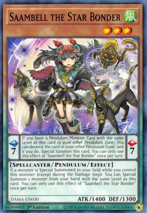 Saambell the Star Bonder (DAMA-EN030) - Common - 1st Edition - Dawn of Majesty