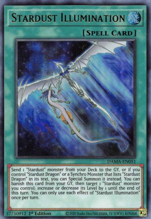Stardust Illumination (DAMA-EN051) - Ultra Rare - 1st Edition - Dawn of Majesty