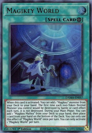 Magikey World (DAMA-EN057) - Ultra Rare - 1st Edition - Dawn of Majesty