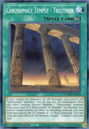 Chronomaly Temple - Trilithon (DAMA-EN059) - Common - 1st Edition - Dawn of Majesty