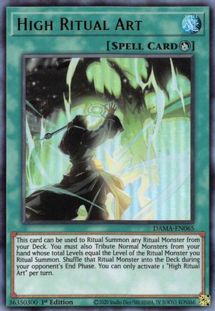 High Ritual Art (DAMA-EN065) - Ultra Rare - Dawn of Majesty