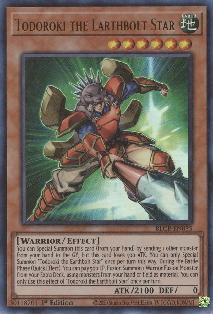 Todoroki the Earthbolt Star BLCR-EN035 (Battles of Legend: Crystal Revenge)  - 1st Edition