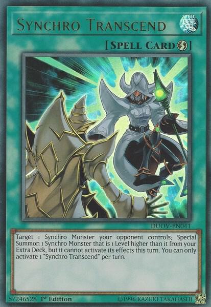 Synchro Transcend DUOV-EN041 (Duel Overload)  - 1st Edition