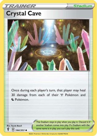 Crystal Cave 144/203  - Uncommon - SWSH07: Evolving Skies