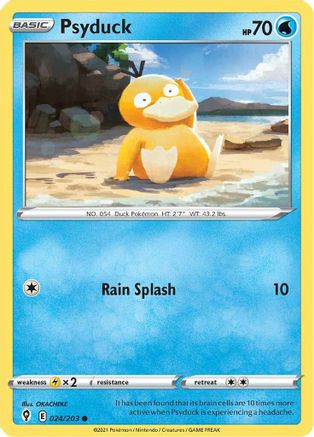 Psyduck 24/203  - Common - SWSH07: Evolving Skies