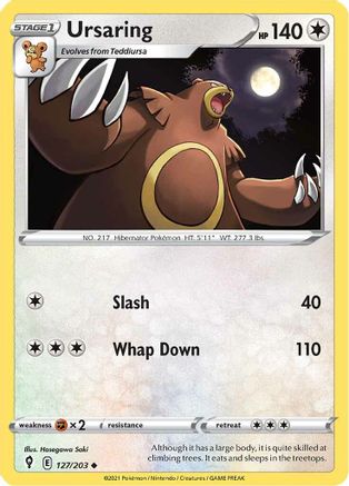 Ursaring 127/203  - Uncommon - SWSH07: Evolving Skies