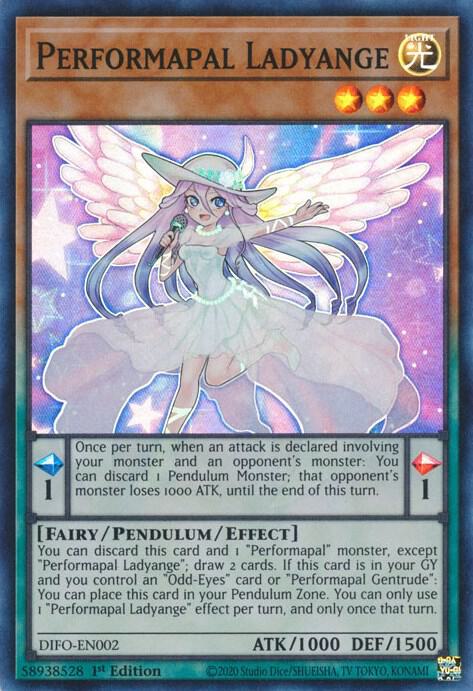 Performapal Ladyange DIFO-EN002 (Dimension Force)  - 1st Edition