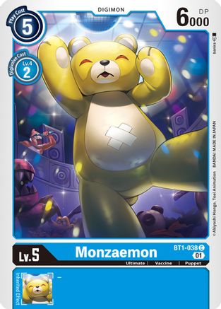 Monzaemon - BT1-038 (Alternate Art) (BT1-038)  Common - Starter Deck 08: Ulforce Veedramon