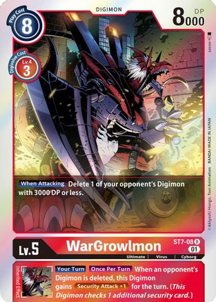 WarGrowlmon (ST7-08) Foil Rare - Starter Deck 07: Gallantmon