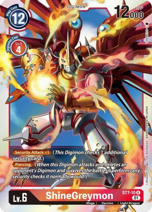 ShineGreymon (ST7-10) Foil Rare - Starter Deck 07: Gallantmon