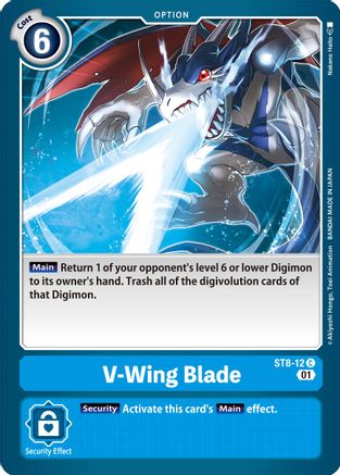 V-Wing Blade (ST8-12)  Common - Starter Deck 08: Ulforce Veedramon