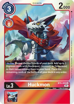 Huckmon (BT6-009) Foil Rare - Double Diamond